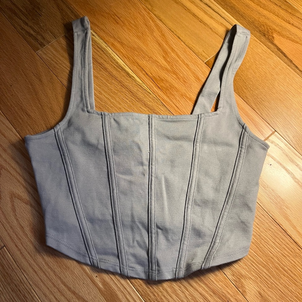 Forever 21 Gray Crop Top